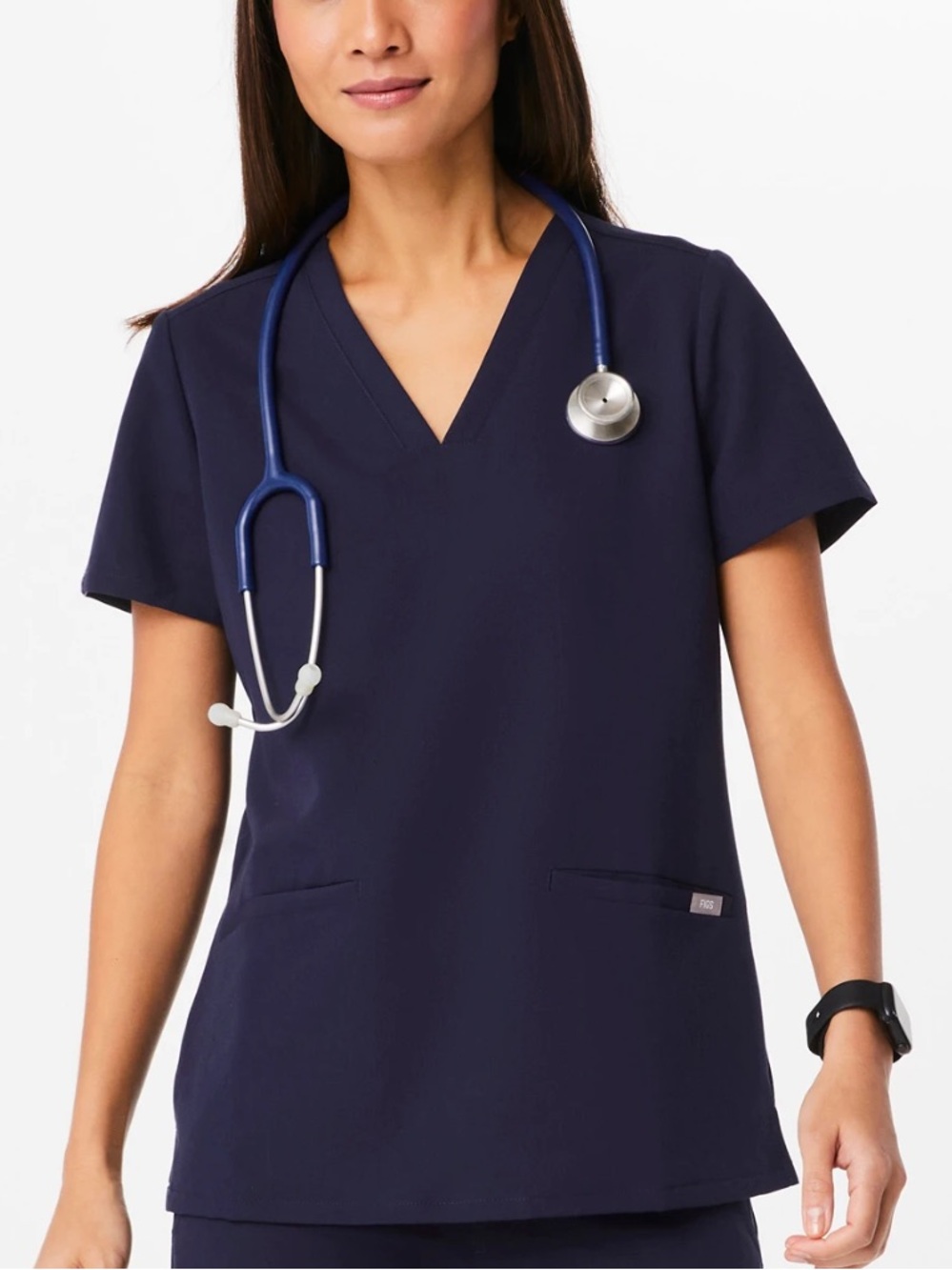 FIGS Navy V-Neck Medical Tunic Top
